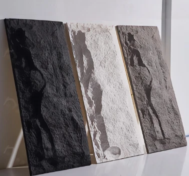 How do I install pu stone panels on a plaster wall?