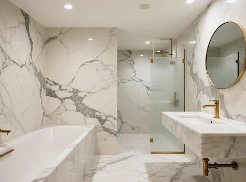 Marble Effect Shower Panels